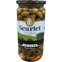 اسکارلت زیتون سبز بدون هسته کبابی 500 گرم شیشه